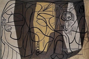 Pablo Picasso Painting - El artista y su modelo 1927 Pablo Picasso